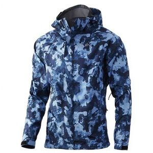 EUC Huk Performance Waterproof Rain Jacket - San Sal Blue - Medium